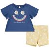 Levi's Tee And Short Set SGSS241 Abiti Coordinati, Bianco (Coral Sands), 3 Mesi Bambine e Ragazze