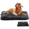 FANSU Cuscino per Cani Gatti Inverno Cuscino Cani, Lavabile Materassino Cane, Cucce per Cani da Interno Caldo Soffice e Morbida Cuccie per Gatti Letto Cane (90x60CM,Grigio Scuro)