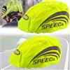 Mikqky 2 Pezzi Copertura Antipioggia per Casco da Bicicletta Riflettente, Copertura Antipioggia Universale per Casco, Copertura Riflettente per Casco da Ciclismo, Copricasco Impermeabile(Verde)(80cm)