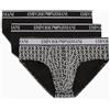 Emporio Armani Stretch Cotton Core Logoband 3-Pack Boxer, Boxer Uomo, Nero (Black-Pr.Black-Black), M