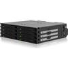 Icy Dock Mobile Scheda backplane, Scheda Rimovibile, Box del Scheda Hot Swap per 8 x HDD/SSD 2.5 SATA/SAS in 1 alloggiamento da 5,25 - ExpressCage MB038SP-B