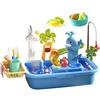 WJnflQN Lavandino da gioco con acqua corrente, giocattolo per lavastoviglie per bambini - Gioco di pesca magnetico Giocattolo galleggiante,Giochi d'acqua magnetici per bambini, giocattoli per bambine,
