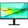 Samsung LS24D600UAU Monitor PC 61 cm [24] 2560 x 1440 Pixel Quad HD Nero (Samsung ViewFinity S6 S24D600UAU - S60UD Series LED monitor USB 24 QHD @ 100 Hz IPS 350 cd/m? 1000:1 HDR10 5 ms HDMI, DisplayPort, USB-C black) [LS24D600UAUXXU]