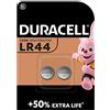 Duracell Batterie DURACELL LR44 (confezione da 2) (A76) alcaline specialistiche da 1,5 V - +50% EXTRA DURATA- Per l'utilizzo in termometri digitali, calcolatrici, torce, orologi da polso