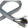 LogiLink KAB0074 - Guaina portacavi con cerniera, per proteggere i cavi e per un look ordinato, diametro 35 mm, 2 m, colore: grigio