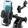 Hoppac Porta Cellulare Auto, Supporto Telefono Auto per Cruscotto e Parabrezza, Rotazione a 360 gradi e Rilascio Rapido, per Smartphone 4-7 in