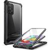 i-Blason Ares - Custodia rigida per Samsung Galaxy A52s 5G/Galaxy A52 5G/Galaxy A52 (versione 2021), antiurto e robusta custodia rigida con pellicola protettiva integrata (nero)