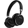 Aiwa HSTBTN-800BK Cuffie Bluetooth con ANC, cancellazione del rumore, ideali per viaggi, con cavo o senza fili