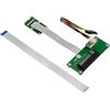 KALEA-INFORMATIQUE Adattatore riser da PCIe x8 a miniPCIe con nastro schermato da 15 cm o 25 cm per montare una scheda PCI express 8x in uno slot Mini PCIe