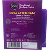 EXS Oral Latex Dams Flavoured Grape 1pc