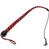Kiotos Leather Whip Black & Red 60cm