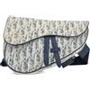 Christian Dior Pre-Owned - Borsa a spalla Pochette Saddle anni 2020 - Donna - tela/pelle - Taglia unica - Bianco