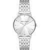 Armani Exchange Orologio a tre lancette da donna, cassa in acciaio inossidabile 36 mm e bracciale in acciaio inossidabile, AX5578