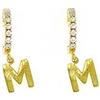 AB-GLOBAL Srl Orecchini Lettera M Oro Linea ABC MyLovly