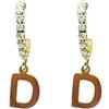 AB-GLOBAL Srl Orecchini Lettera D Oro Linea ABC MyLovly