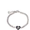 AB-GLOBAL Srl Bracciale Lettera P Catena Argento Linea ABC MyLovly