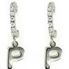AB-GLOBAL Srl Orecchini Lettera P Argento Linea ABC MyLovly