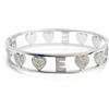 AB-GLOBAL Srl Bracciale Lettera E Rigido Argento Linea ABC MyLovly