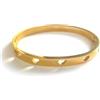 AB-GLOBAL Srl Bracciale Rigido Cuori Vuoti Oro Collezione Sisters MyLovly