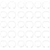 VGOL 30 anelli di fissaggio per faretti da incasso per anello a scatto da 50 mm, compatibili con luci da incasso MR16 GU10 LED portalampade alogene