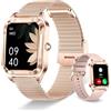 Colesma I98 Smartwatch Donna Chiamata e Risposta, Orologio Intelligente con Assistente Vocale, Monitor Frequenza Cardiaca/Pressione Sanguigna/SpO2, 1,59 HD Fitness Tracker per iPhone Android