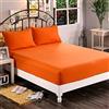 Elegant Comfort 1500, Lenzuolo con angoli profondi (40,64 cm), di qualità alberghiera, in morbida microfibra, resistente alle pieghe e allo sbiadimento, per letto matrimoniale, arancione