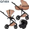 Anex Trio Anex Eli Fantasy (Navicella,Telaio,Seduta Passeggino,Seggiolino Auto Cosmo e Adattatori per Gruppo 0+)