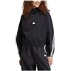 Adidas Future Icons 3 Stripes Half Zip Tracksuit Jacket Nero M Donna