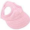 Tnfeeon Berretto da Baseball per Animali Domestici, Sunbonnet da Esterno per Cani Gatto con Fori per Le Orecchie(L-Rosa)