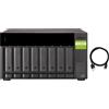 QNAP Box per HD esterno QNAP TL-D800C contenitore di unità archiviazione HDD/SSD Nero, Grigio 2.5/3.5" [TL-D800C]