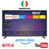 Sinudyne Televisore Tv Televisione 43 pollici Sinudyne Italia Smart Tv Sottile e Veloce