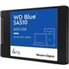 WD Blue SA510 4TB 2.5'' SATA Ssd con Velocita' di Lettura fino a 560 MB-s