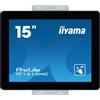 iiyama ProLite TF1515MC-B2 Monitor PC 38.1 cm (15") 1024 x 768 Pixel XGA LED Touch screen Nero