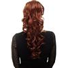 WIG ME UP - Toupet/Coda di cavallo Voluminosi Ricci Molto lunghi (60 cm) +fermacapelli a pettine& sezione elastica Castano rossiccio WK03-131