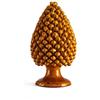 BEVILACQUA PIGNA DECORATIVA, CERAMICA SICILIANA GIALLO MIELE, XXS - h 15 x L 10 cm