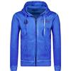 Geographical Norway Gadventure Men - Felpa Cappuccio con Tasca A Canguro Uomo - Felpa Pullover Hoody Caldo A Maniche Lunghe - Abito Ideale Primavera Estate Autunno Inverno (Blu 3XL)