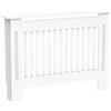 HOMCOM Copritermosifone in Legno MDF per Calorifero 112 x 19 x 81cm Bianco
