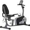 HOMCOM Cyclette Orizzontale Recumbent con 8 Livelli di Resistenza, Schermo LCD e Seduta Regolabile, 122-137x62x103 cm