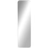HOMCOM Specchio Verticale da Parete o da Terra con Bordi Arrotondati, in MDF e Vetro, 120x35 cm, Bianco