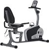 HOMCOM Cyclette Orizzontale Recumbent con 8 Livelli di Resistenza e Schermo LCD