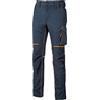 U-POWER DON'T WORRY... BE HAPPY! U-Power World, Pantaloni Cargo Slim Fit, con Multi Tasche Frontali e Laterali, Pantaloni Comodi ed Estensibili, con Bottone Frontale, Tessuto Traspirante (DEEP BLUEE - 4XL)