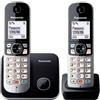 Panasonic KX-TG6852JTB Telefono DECT Identificatore di chiamata Nero, Grigio