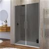 DEGHI Box doccia nicchia 130 cm saloon con vetro anticalcare fumè e profilo cromo 195h - Lost