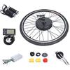 BJTDLLX Kit di conversione per bicicletta elettrica da 28 pollici, motore a mozzo, ruota anteriore, bicicletta, motore elettrico con LCD (36 V 500 W)