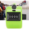 Rankomu Contatore a Mano a Colori, contatore Meccanico a 4 cifre contapassi per Sport/Stadio/Allenatore e Altri Eventi(Verde)
