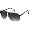Carrera Occhiali da Sole GRAND PRIX 3 BLACK RED/GREY SHADED 64/9/135 uomo