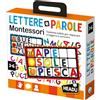 HEADU - Lettere E Parole Montessori - Tombola Tattile Per Imparare A Leggere E Scrivere | Gioco Educativo Per Bambini 3-6 Anni, Pesca le Lettere e Forma le Parole, Metodo Montessori, Made In Italy
