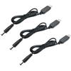 HiLetgo 3pcs USB to DC 5V to 12V Voltage Step-Up Convert Cable 5V to 12V Voltage Boost Cable 5.5x2.1mm DC Male Length 1M