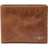 Fossil Portafoglio da uomo Ryan, Bifold in pelle marrone scuro 12,4 cm L x 0,5 cm L x 8,9 cm H ML3829201