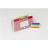 Crystal Colours Classificatore Crystal Colours chiusura bottone 14x26 cm - 7 scomparti - cristallo - 55398E